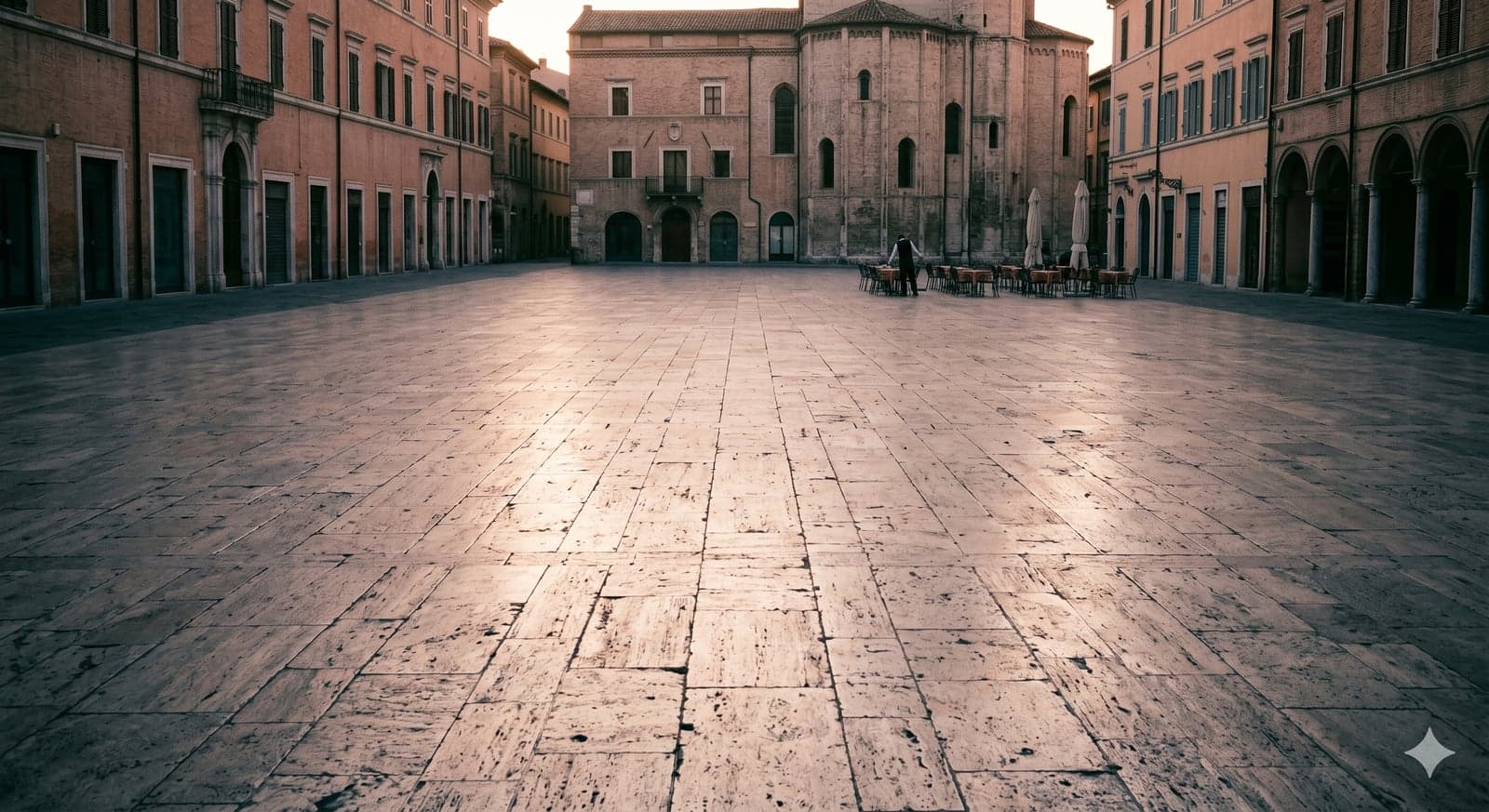 Ascoli Piceno — A piazza made entirely of travertine.
